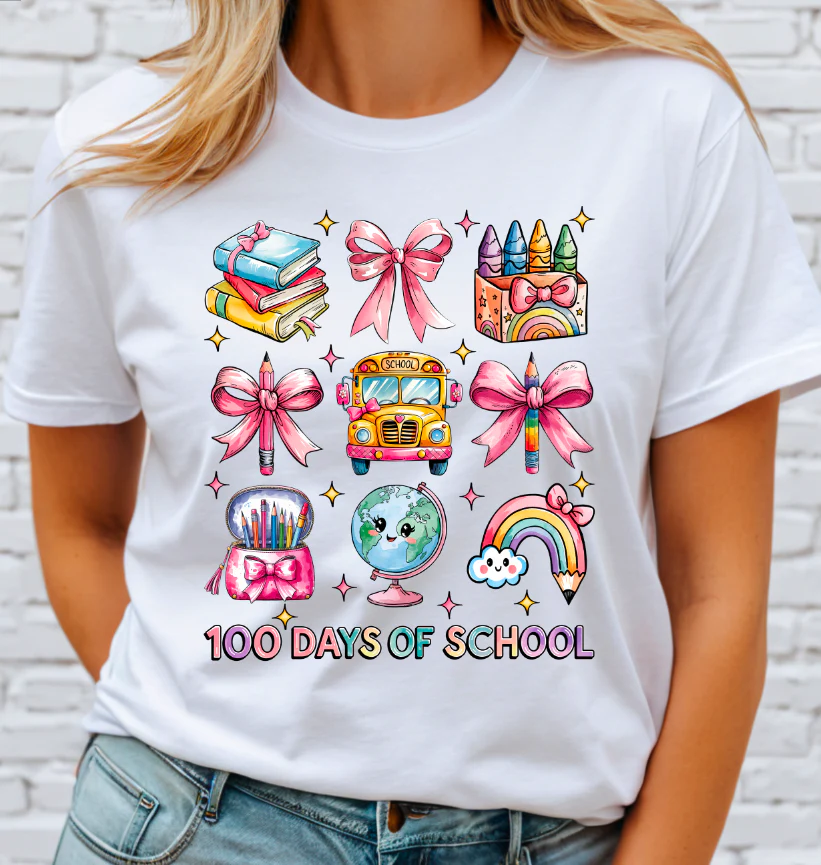 100 Days of School DTF Transfer