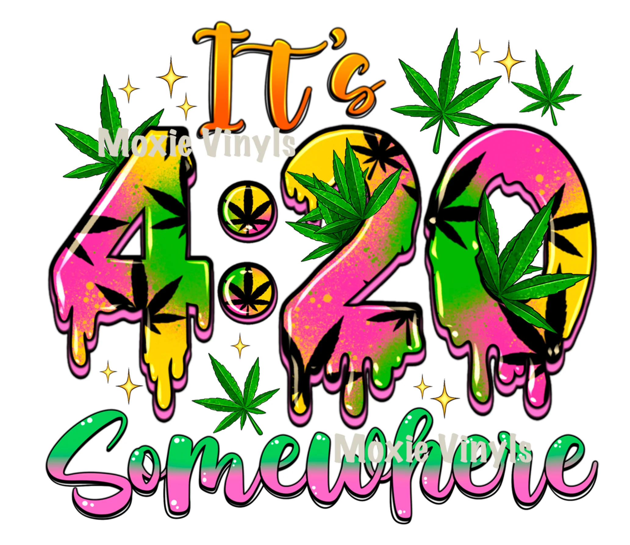 420 Somewhere UV DTF
