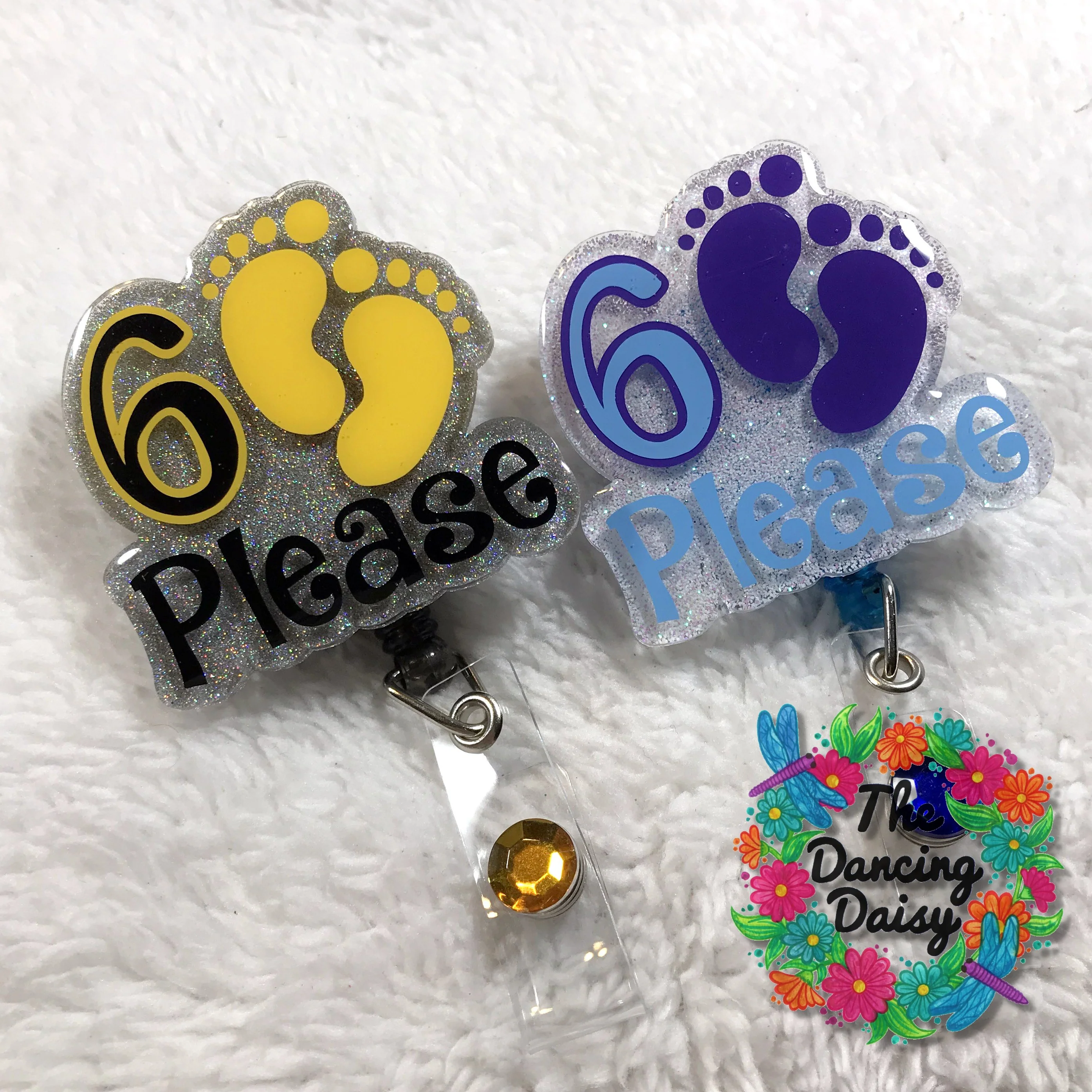 6 Feet Please Badge Reel Blank - Image 3
