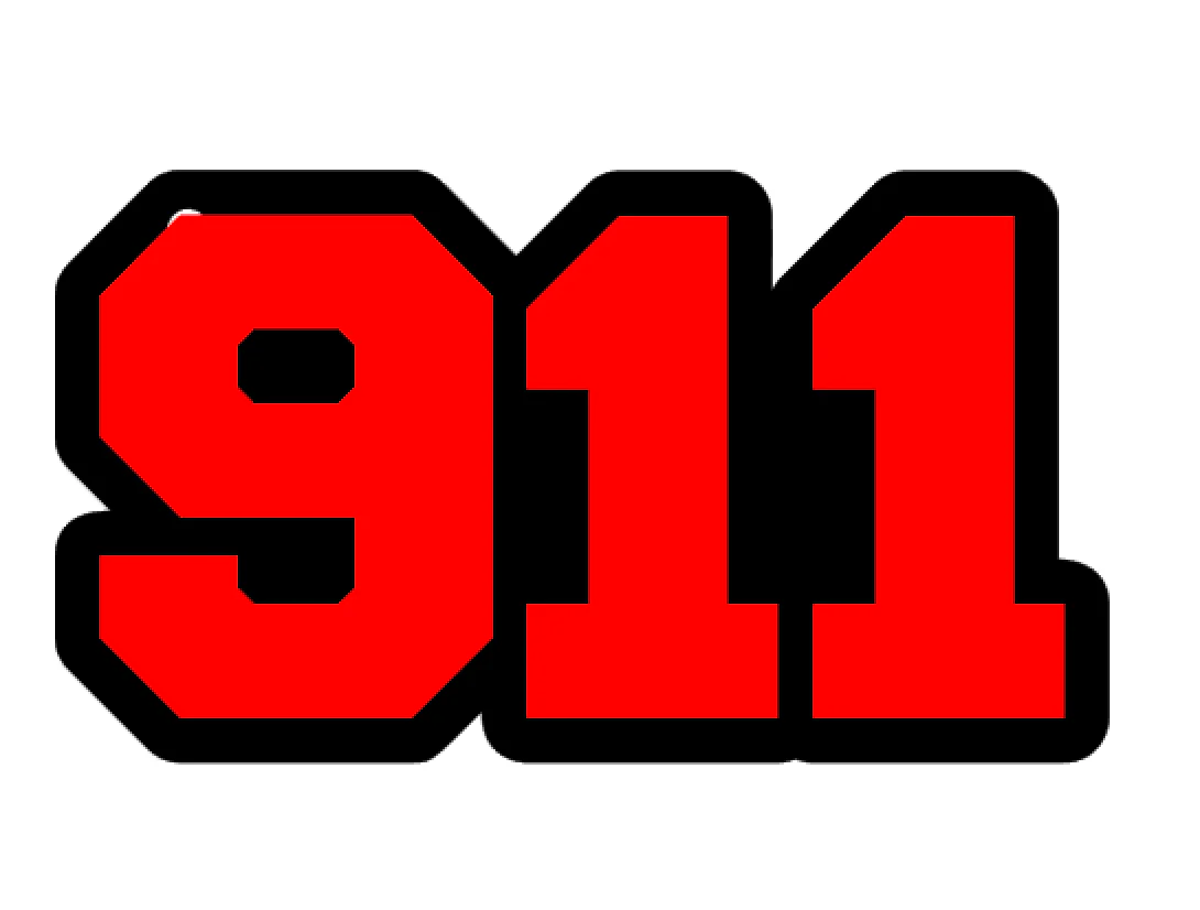 911 Acrylic Blank - Image 2