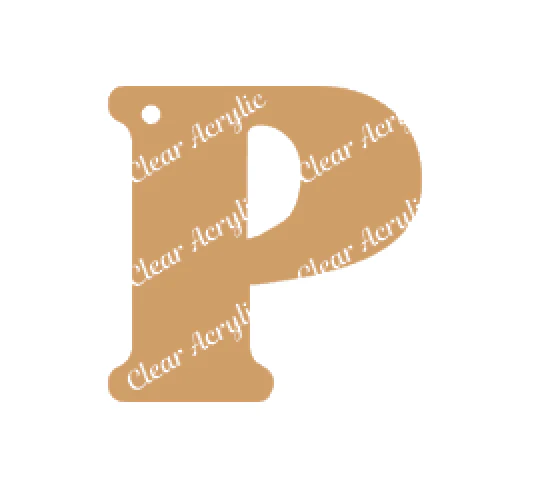 Letter P Acrylic Blank