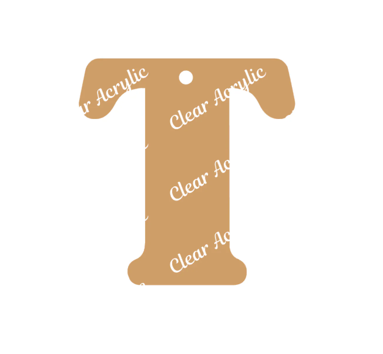Letter T Acrylic Blank