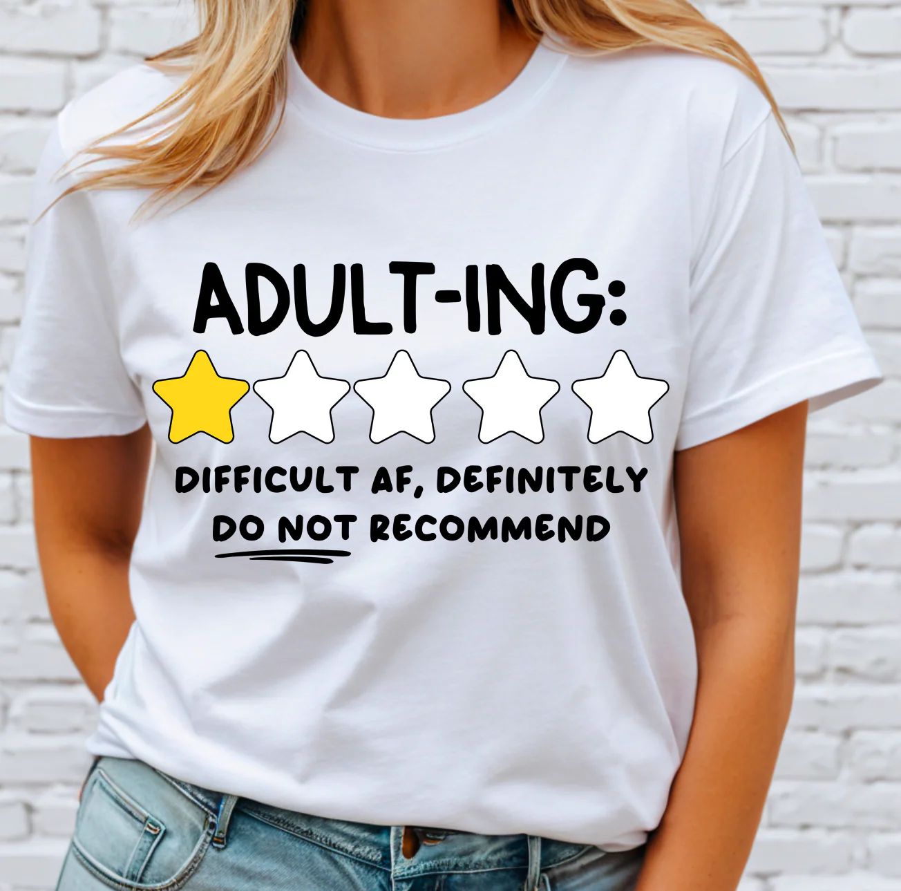 Adulting Review DTF Transfer