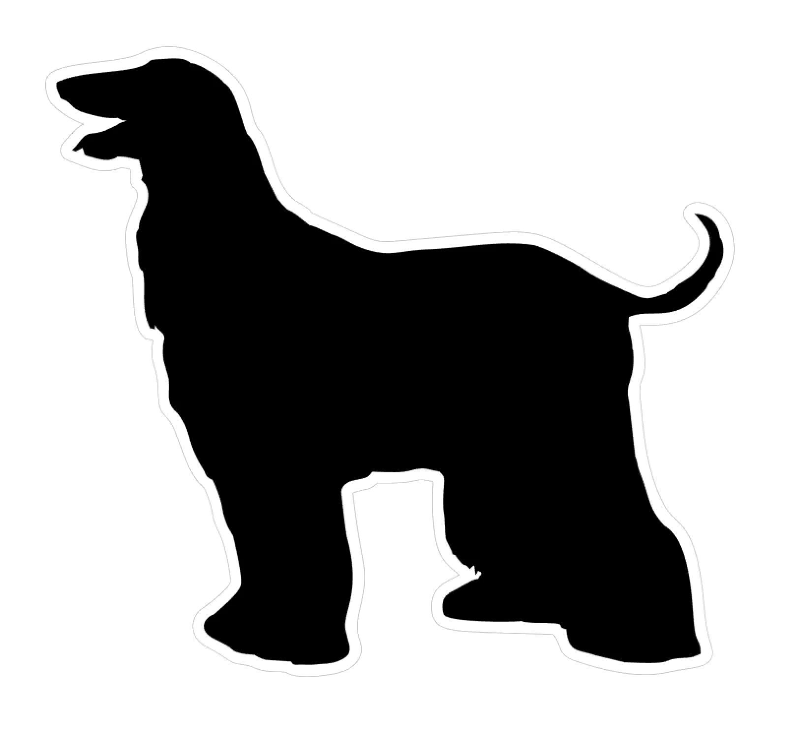 Afghan Hound Dog Profile Acrylic Blank - Image 2