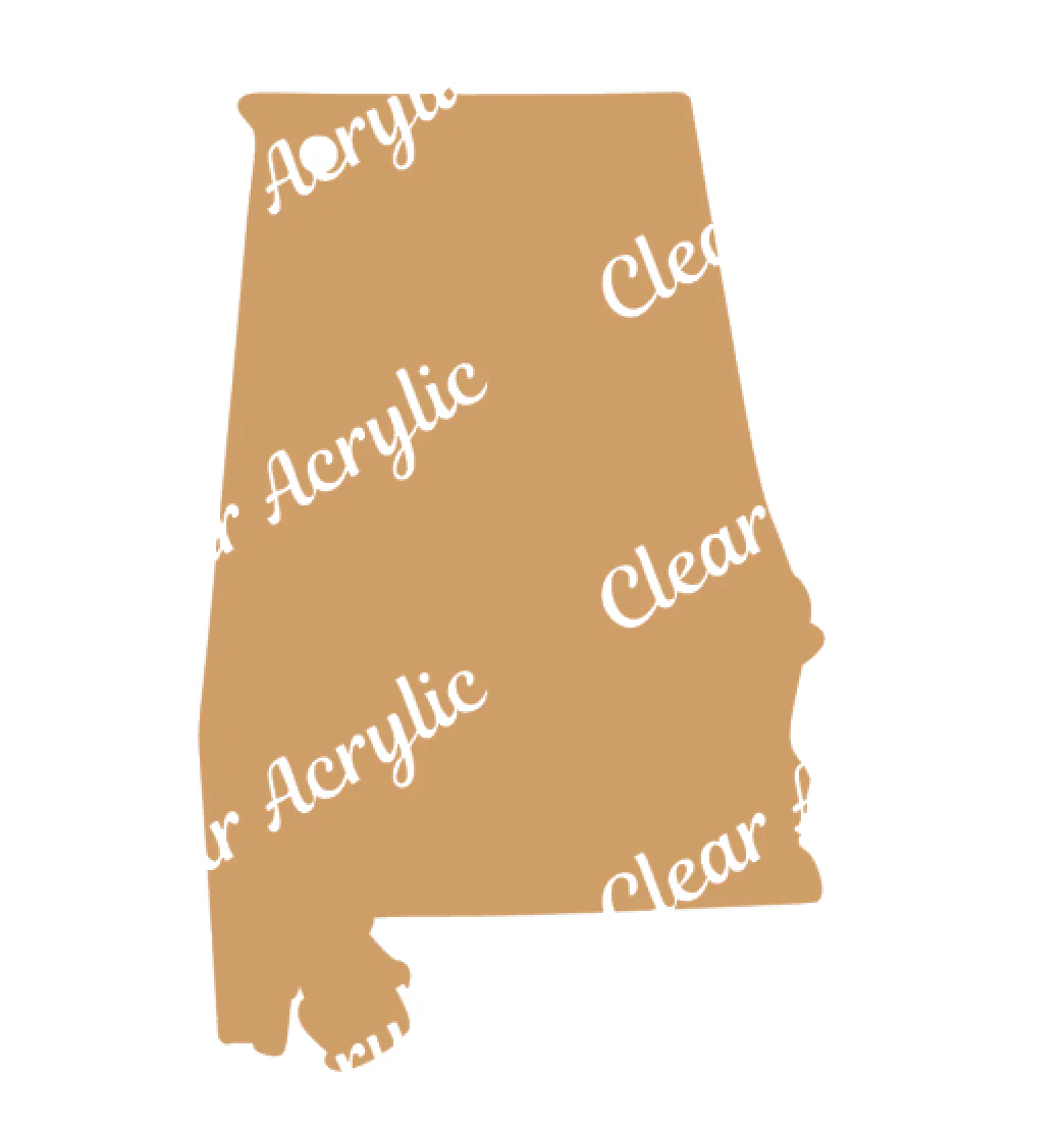 Alabama State Acrylic Blank
