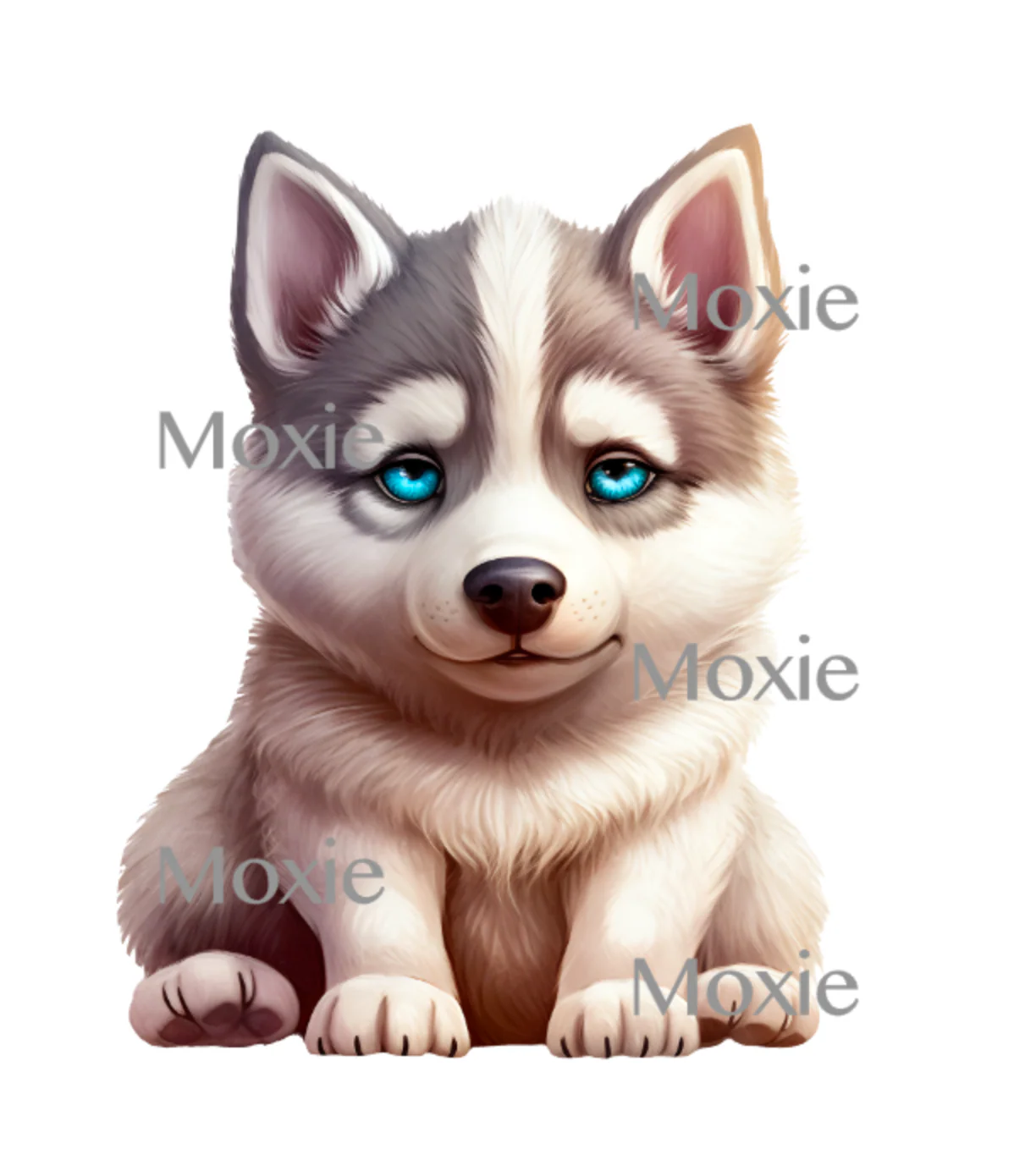Alaskan Malamute Puppy Decal & Acrylic Blank COMBO