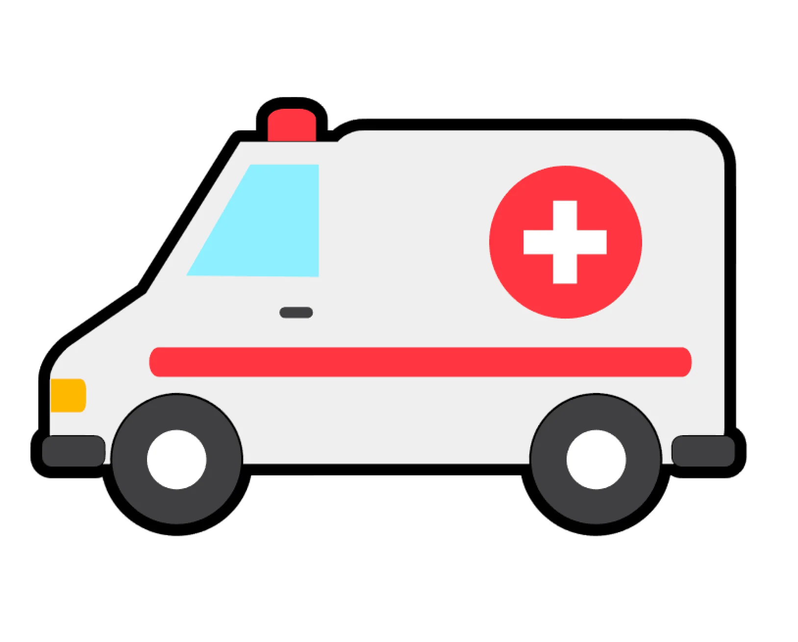 Ambulance Acrylic Blank - Image 2