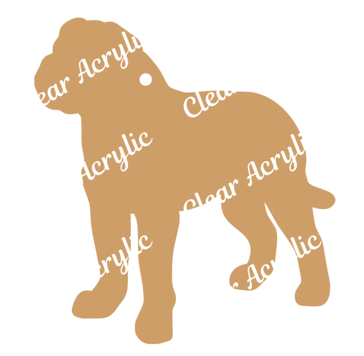 American Bulldog Profile Acrylic Blank