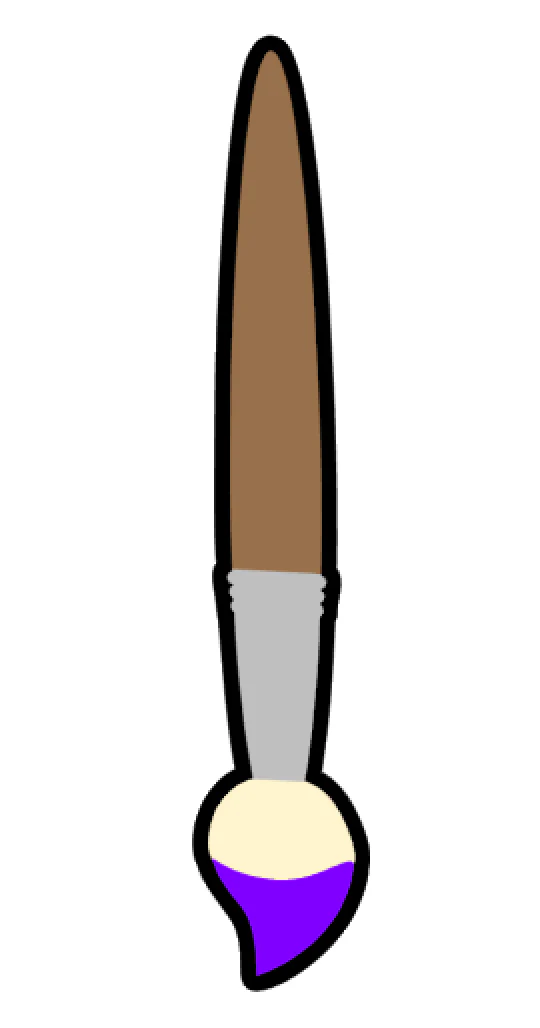 Artist Paint Brush Acrylic Blank - Image 2