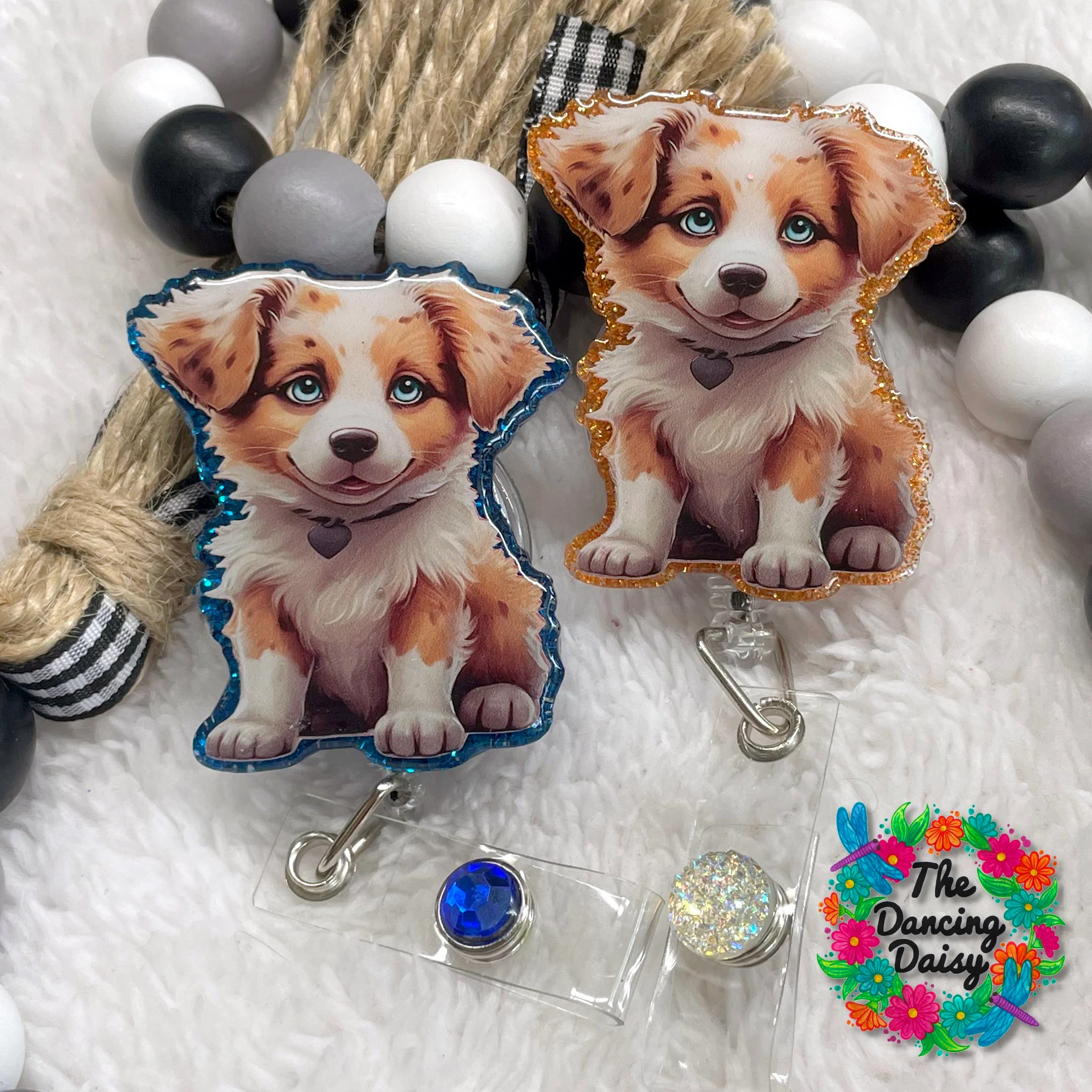 Australian Shepherd Pup Decal & Acrylic Blank COMBO - Image 2