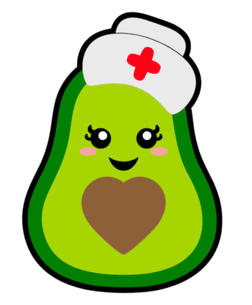 Avocado Nurse Acrylic Blank - Image 2