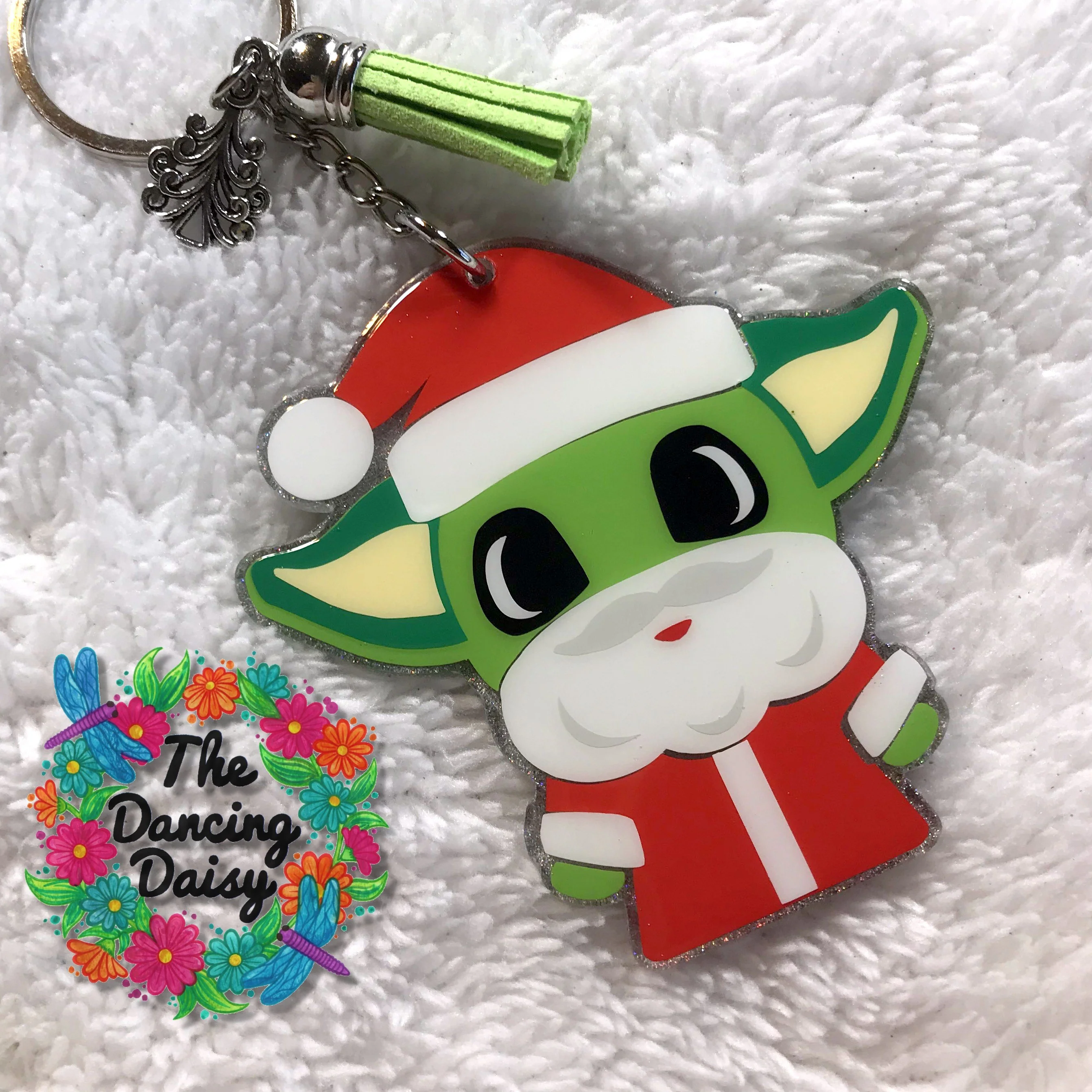 Baby Alien Santa Acrylic Blank - Image 3