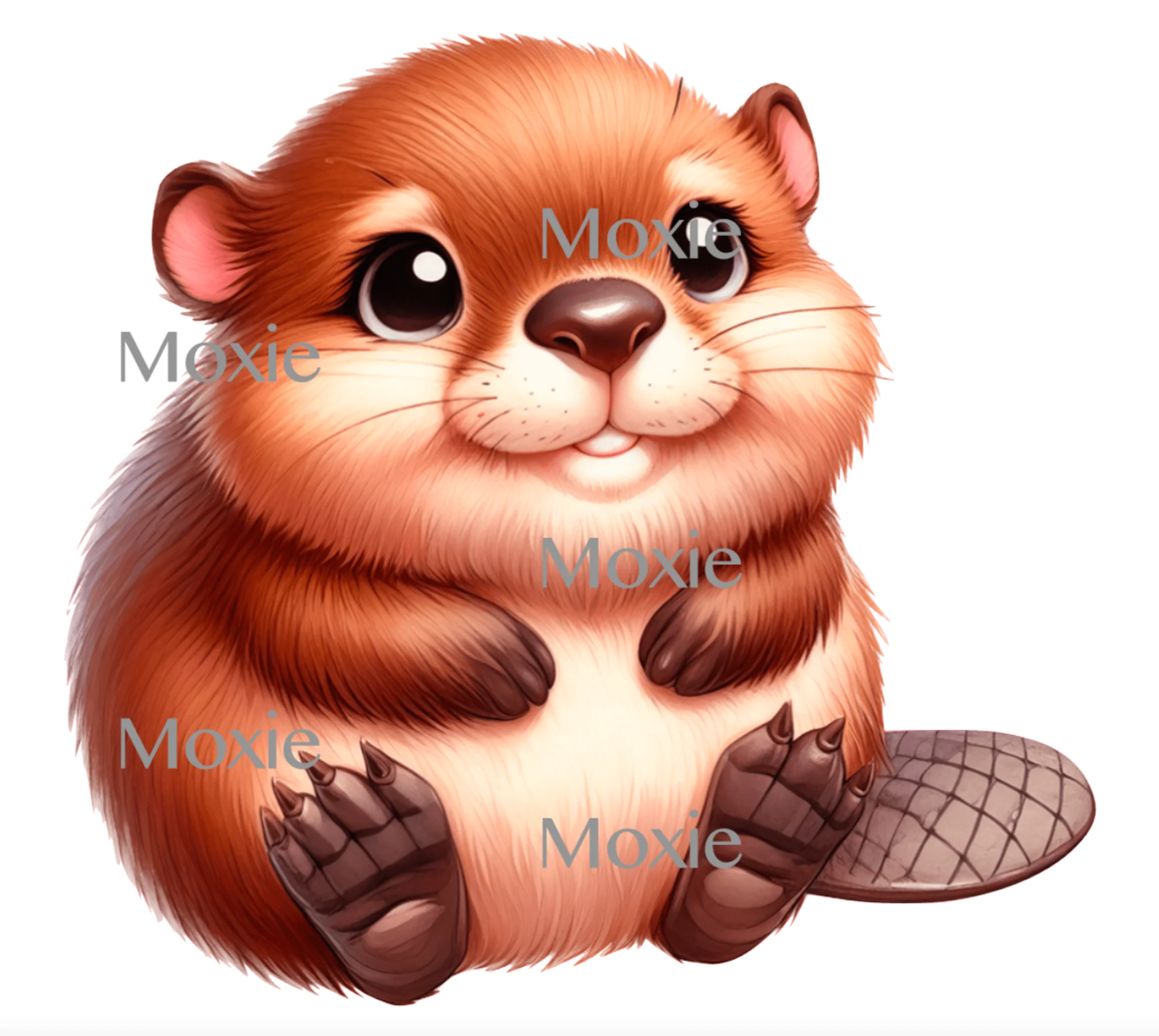 Baby Beaver Decal & Acrylic Blank COMBO
