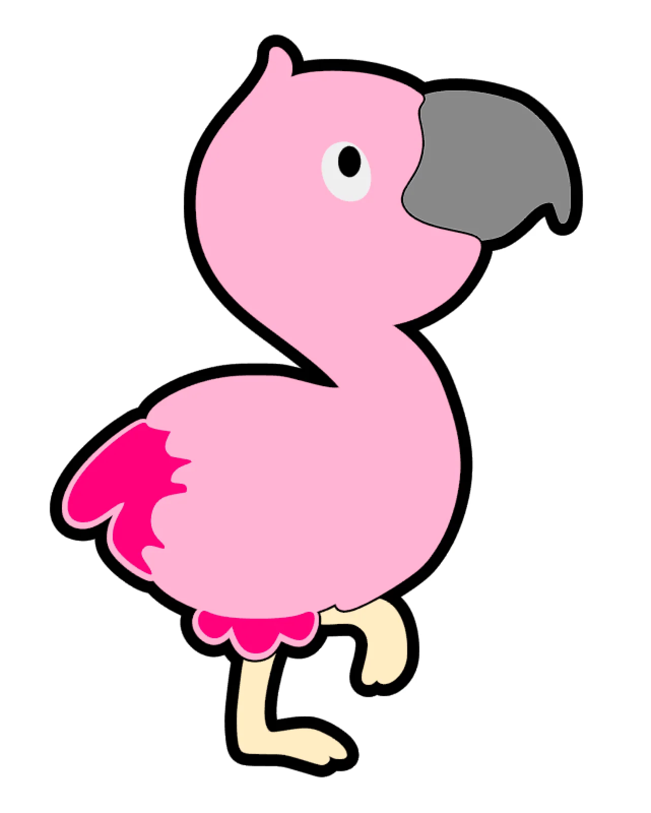 Baby Flamingo Acrylic Blank - Image 2
