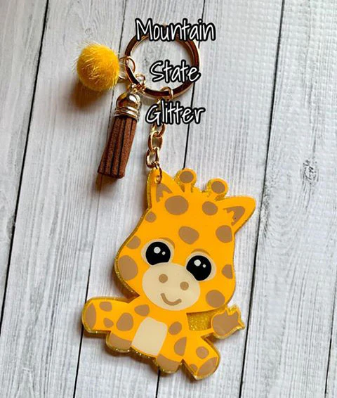 Baby Giraffe Sitting Acrylic Blank - Image 4