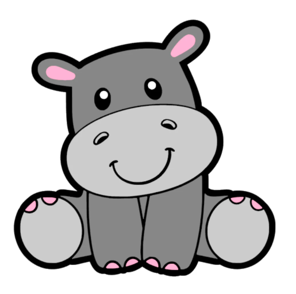 Baby Hippo Acrylic Blank