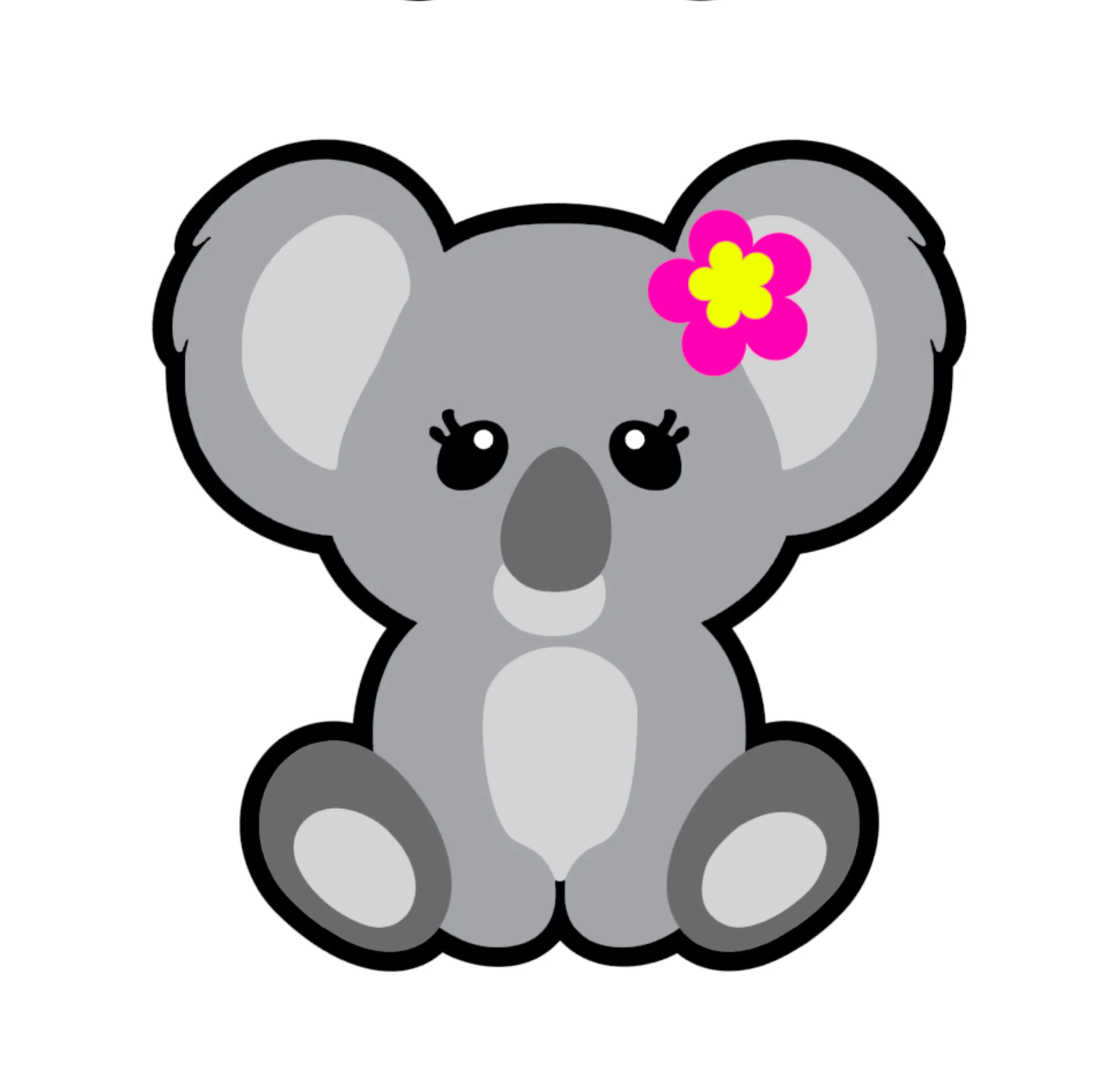 Baby Koala Sitting Acrylic Blank