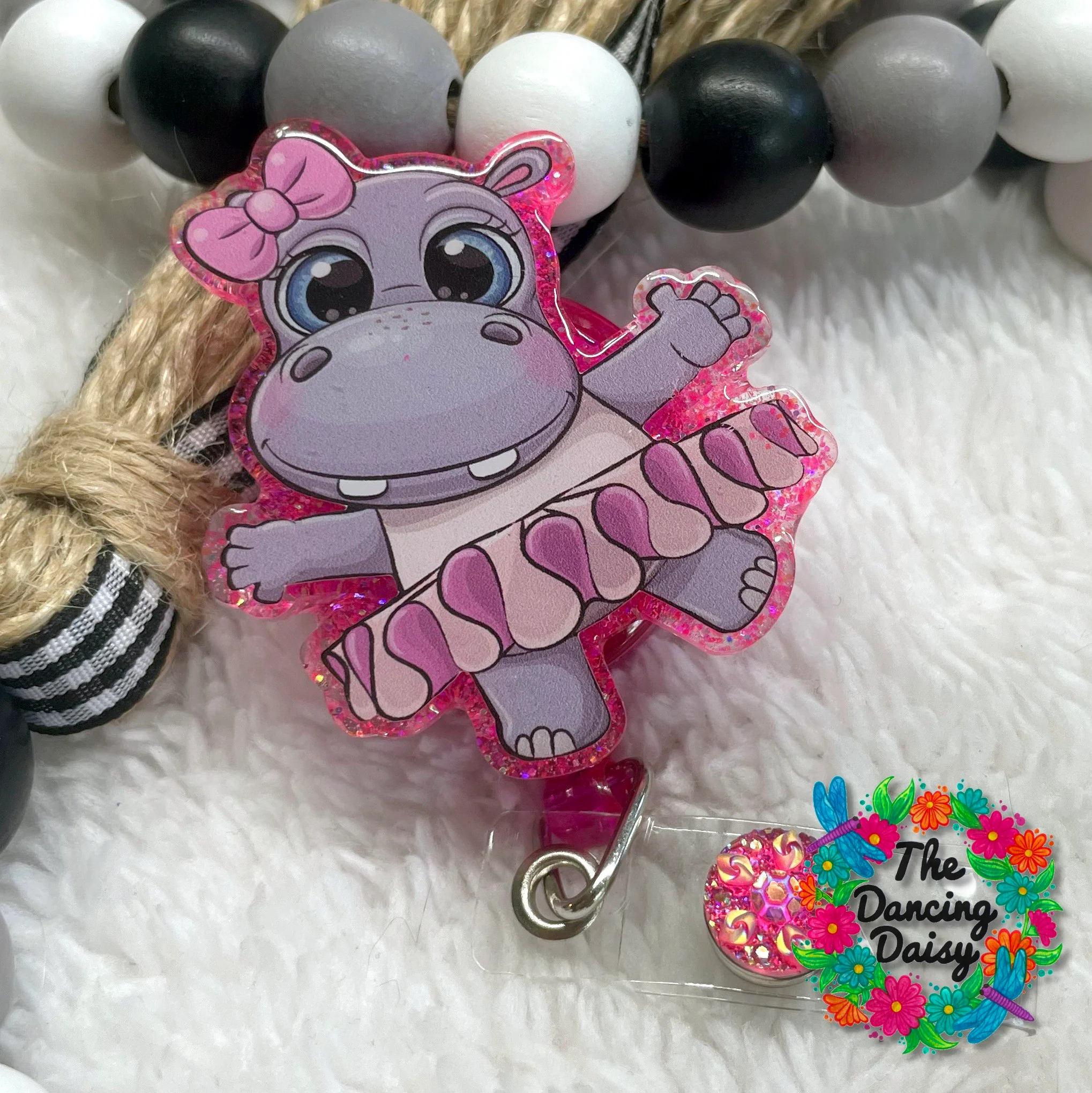 Ballerina Hippo Decal & Acrylic Blank COMBO - Image 2