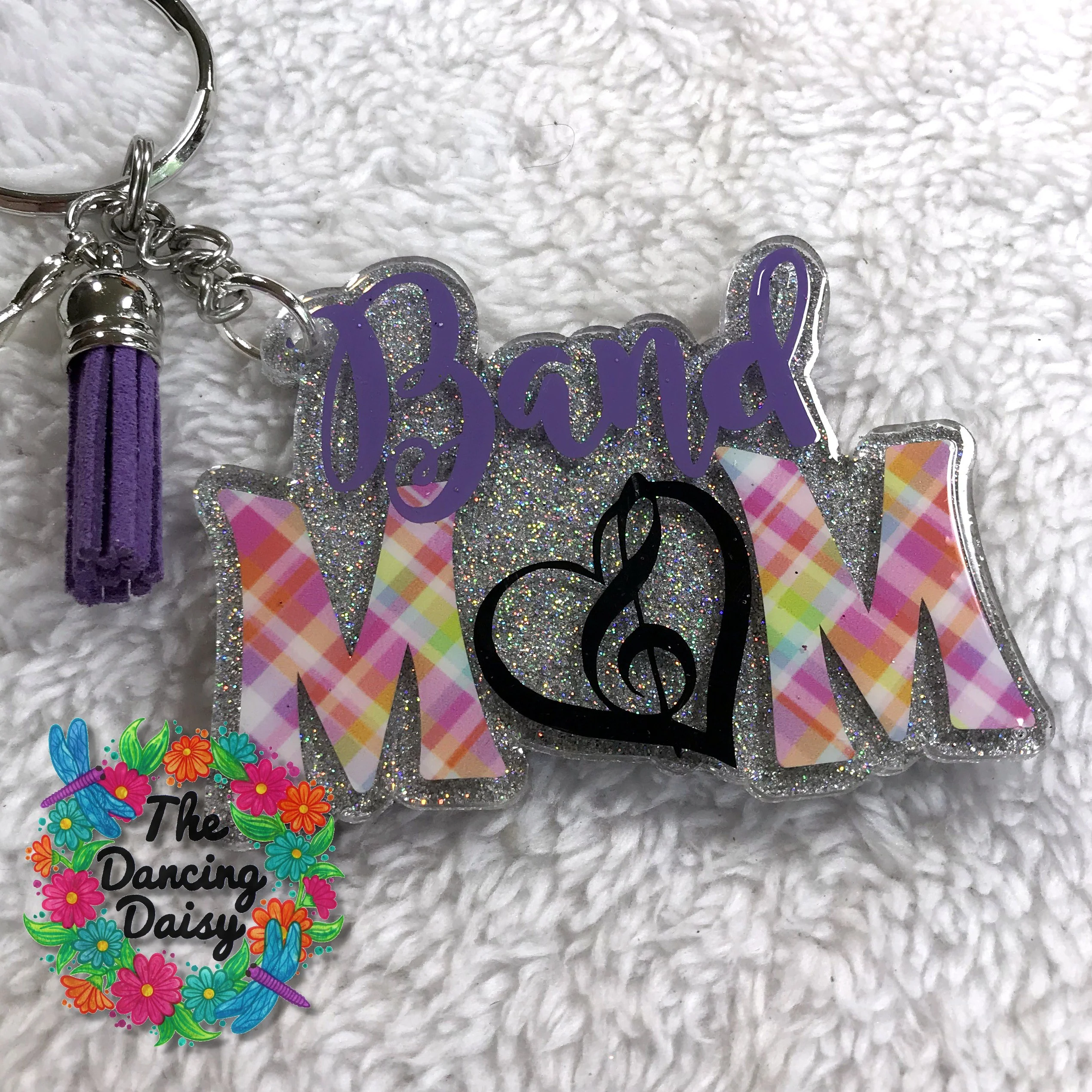 Band Mom Heart Acrylic Blank - Image 2