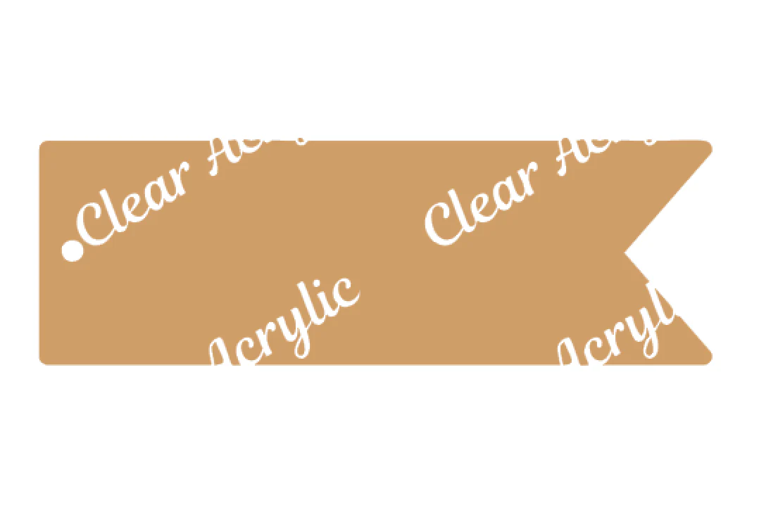 Banner Flag Acrylic Blank