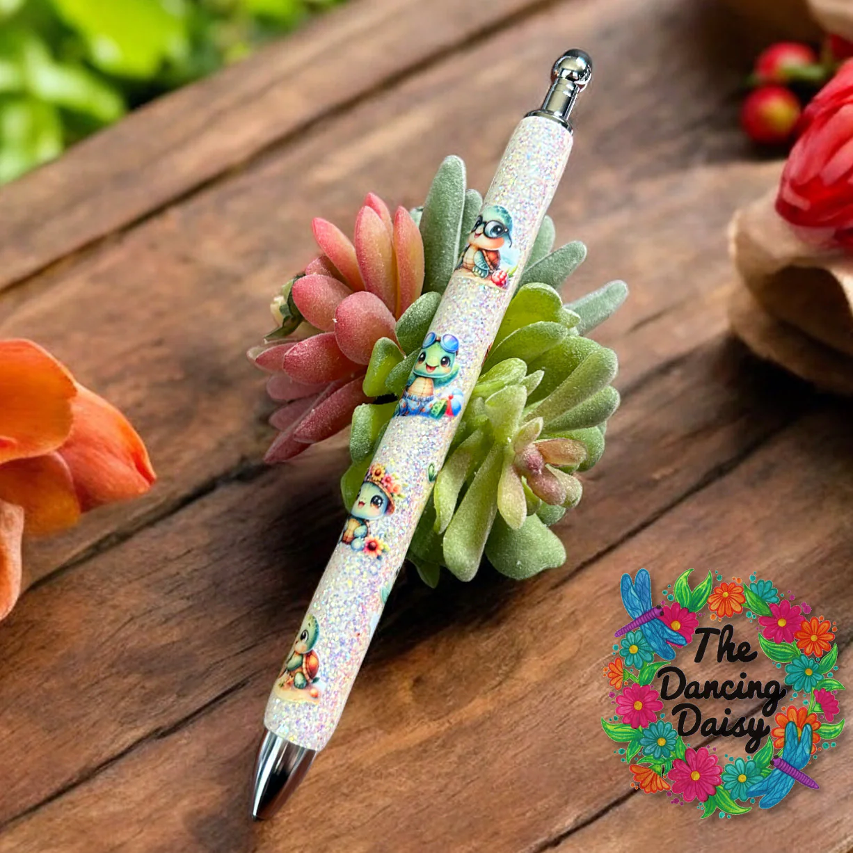 Beach Turtles Pen Wrap UV DTF - Image 2