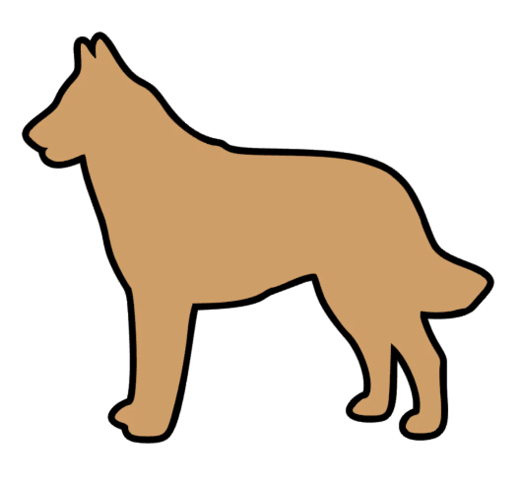 Belgian Malinois Acrylic Blank - Image 2