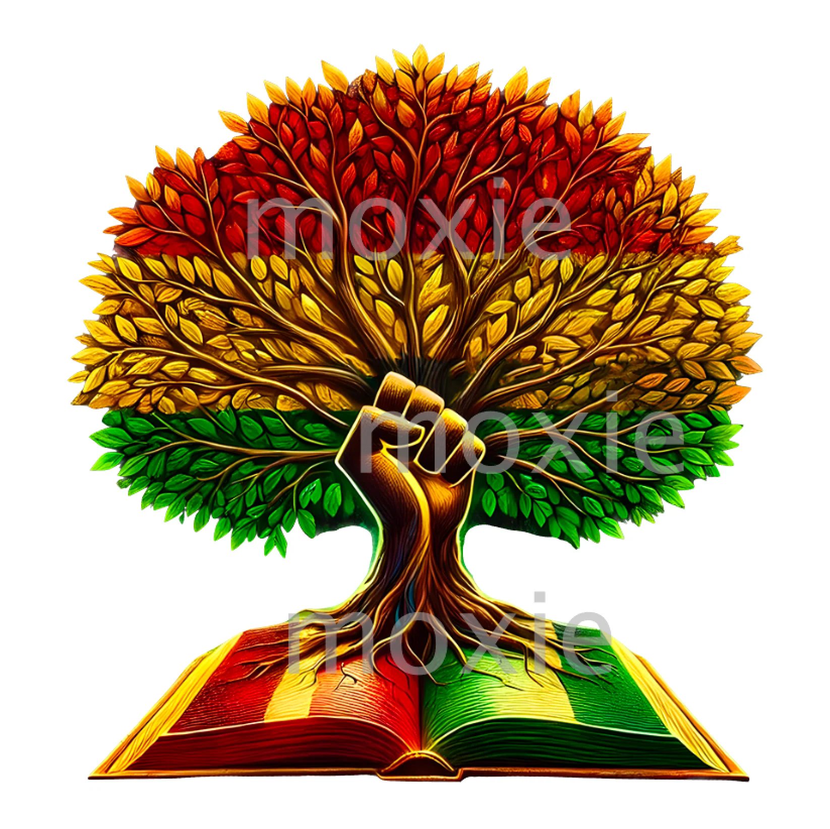 Black History Tree Decal & Acrylic Blank COMBO