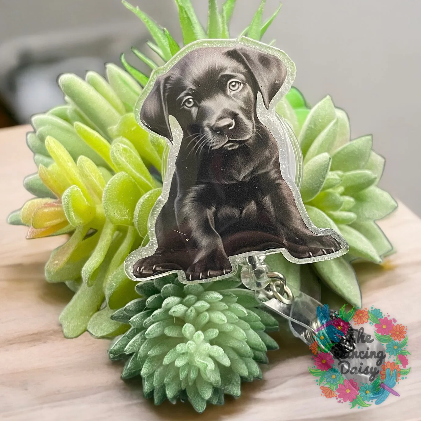 Black Labrador Puppy Decal & Acrylic Blank COMBO - Image 2