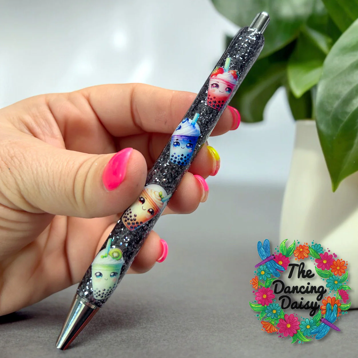 Boba Tea Pen Wrap UV DTF - Image 3
