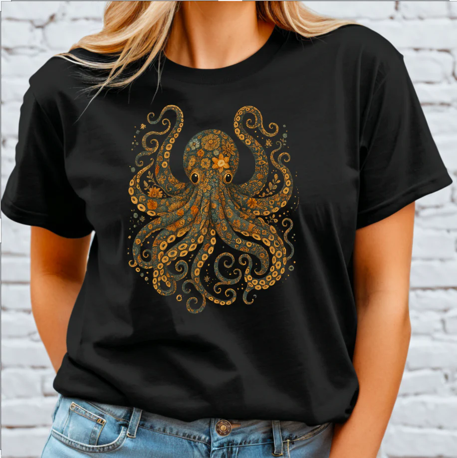 Boho Octopus DTF Transfer