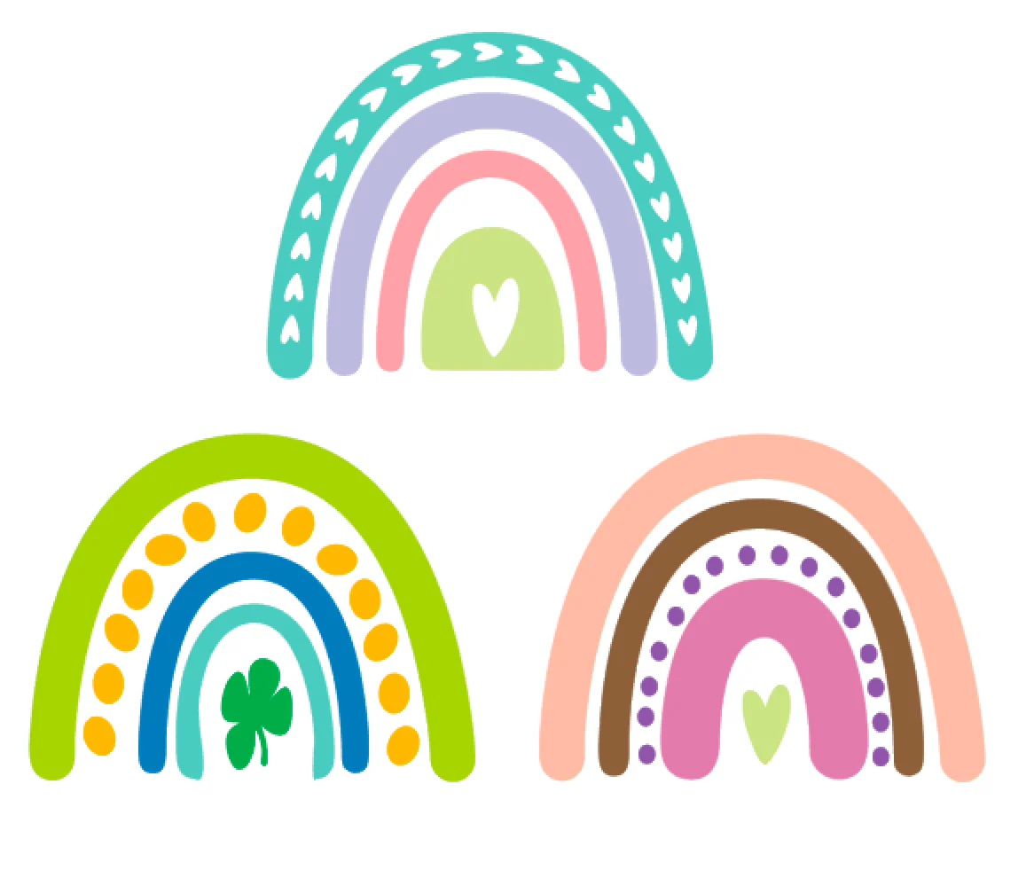 Boho Rainbow Acrylic Blank - Image 2
