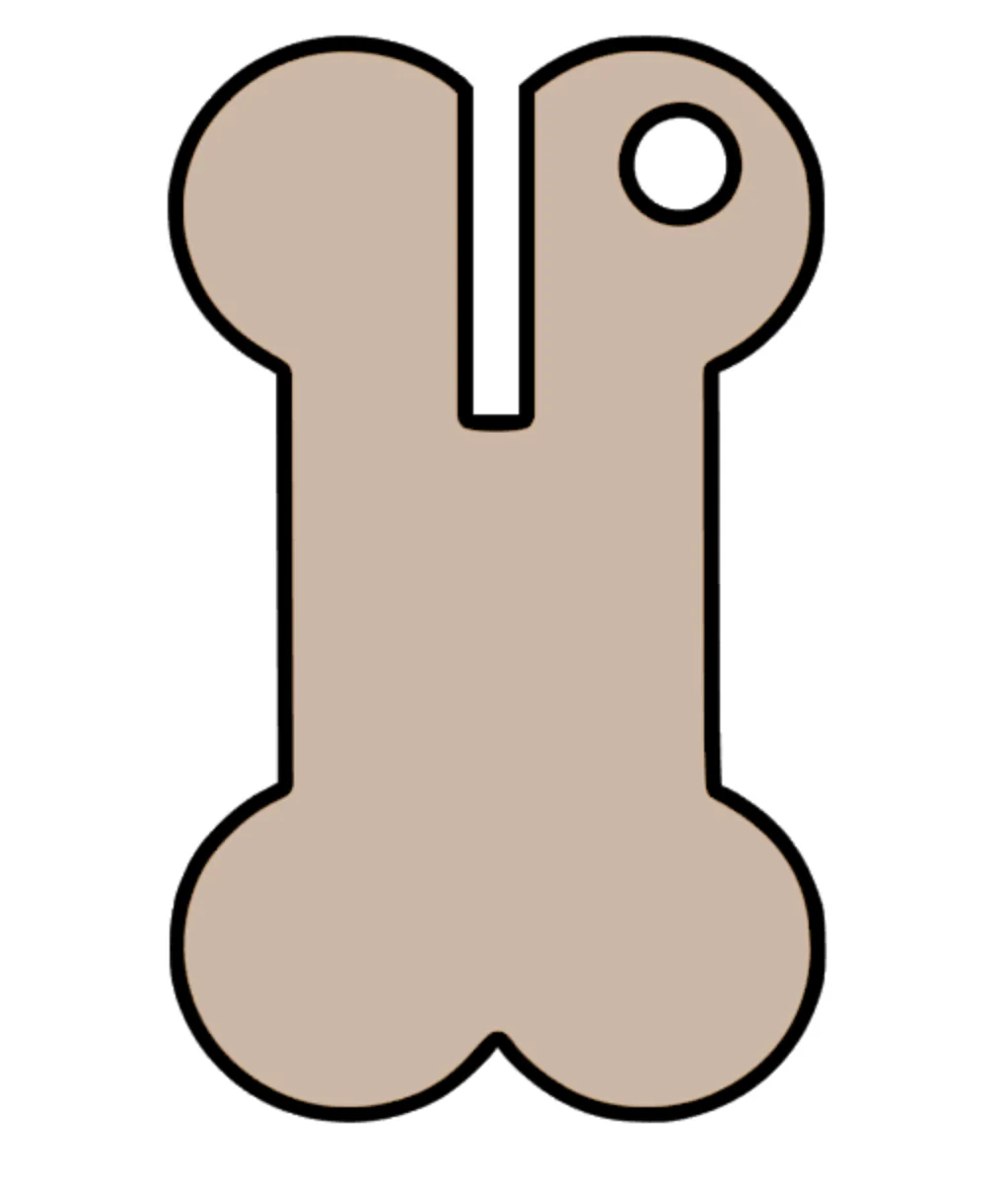 Bone Poop Carrier Acrylic Blank - Image 2
