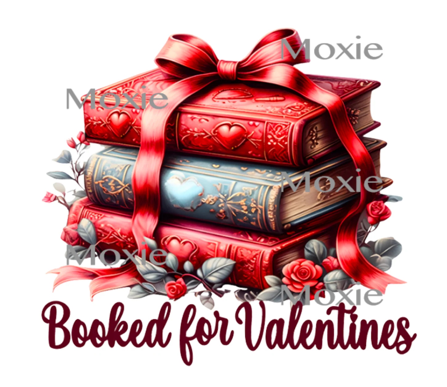 Booked for Valentines Decal & Acrylic Blank COMBO
