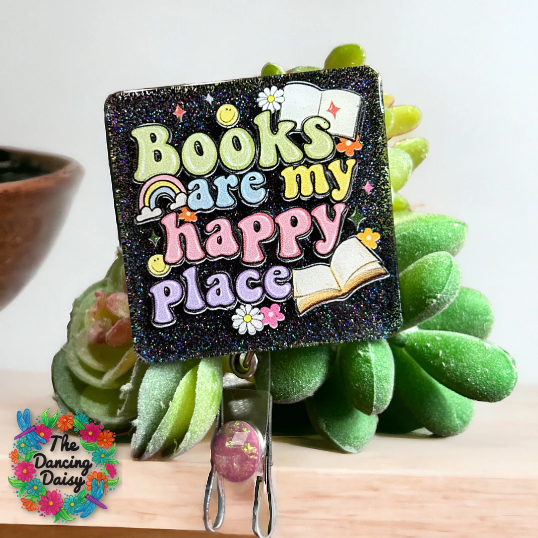 Books Are My Happy Place UV DTF - Image 2