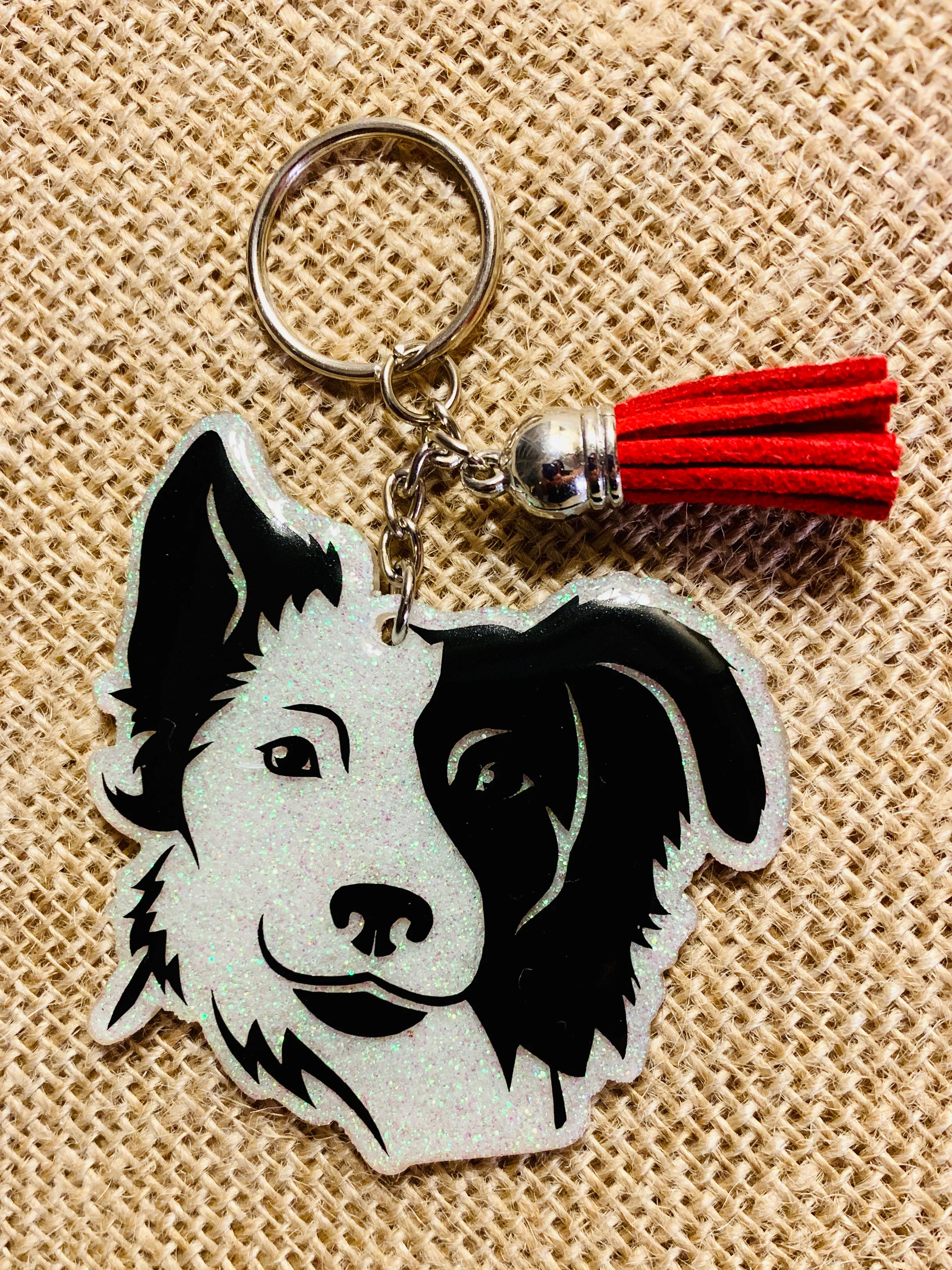 Border Collie Face Dog Acrylic Blank - Image 3