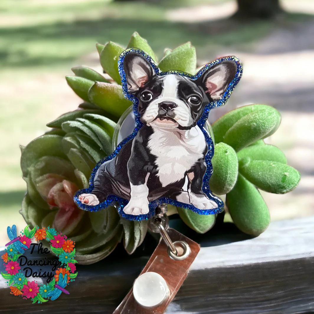 Boston Terrier Pup Decal & Acrylic Blank COMBO - Image 2