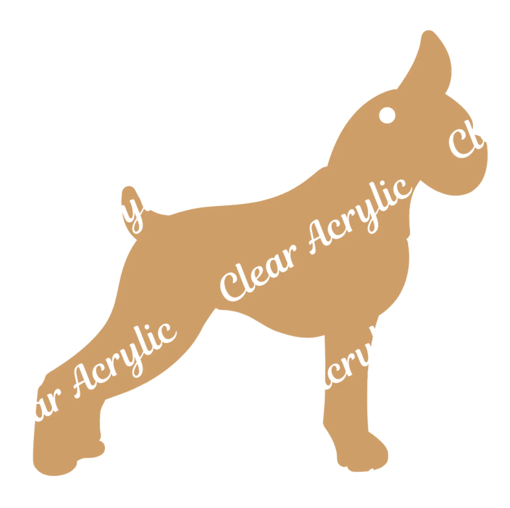 Boxer Dog Acrylic Blank
