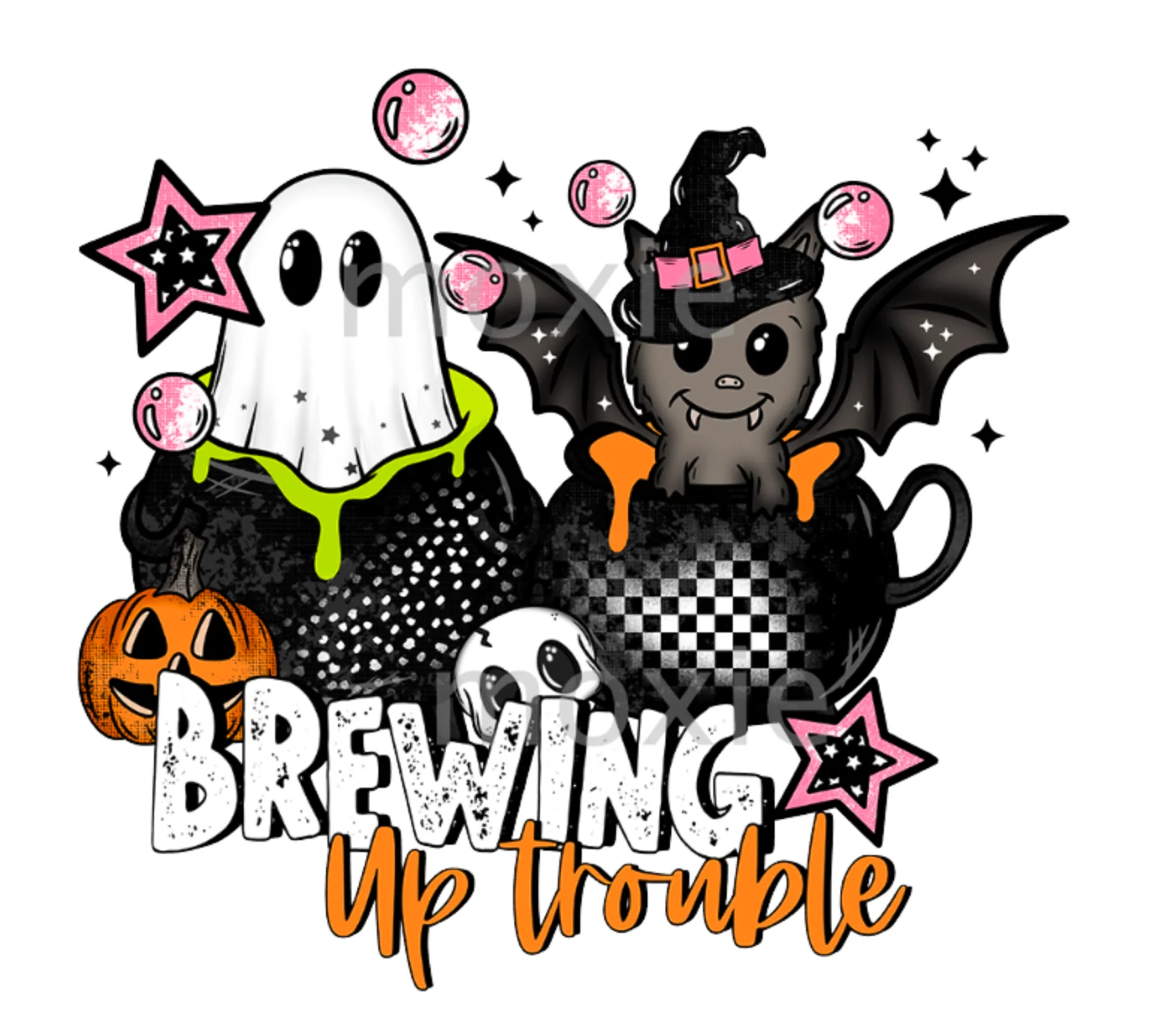 Brewing Up Trouble Decal & Acrylic Blank COMBO