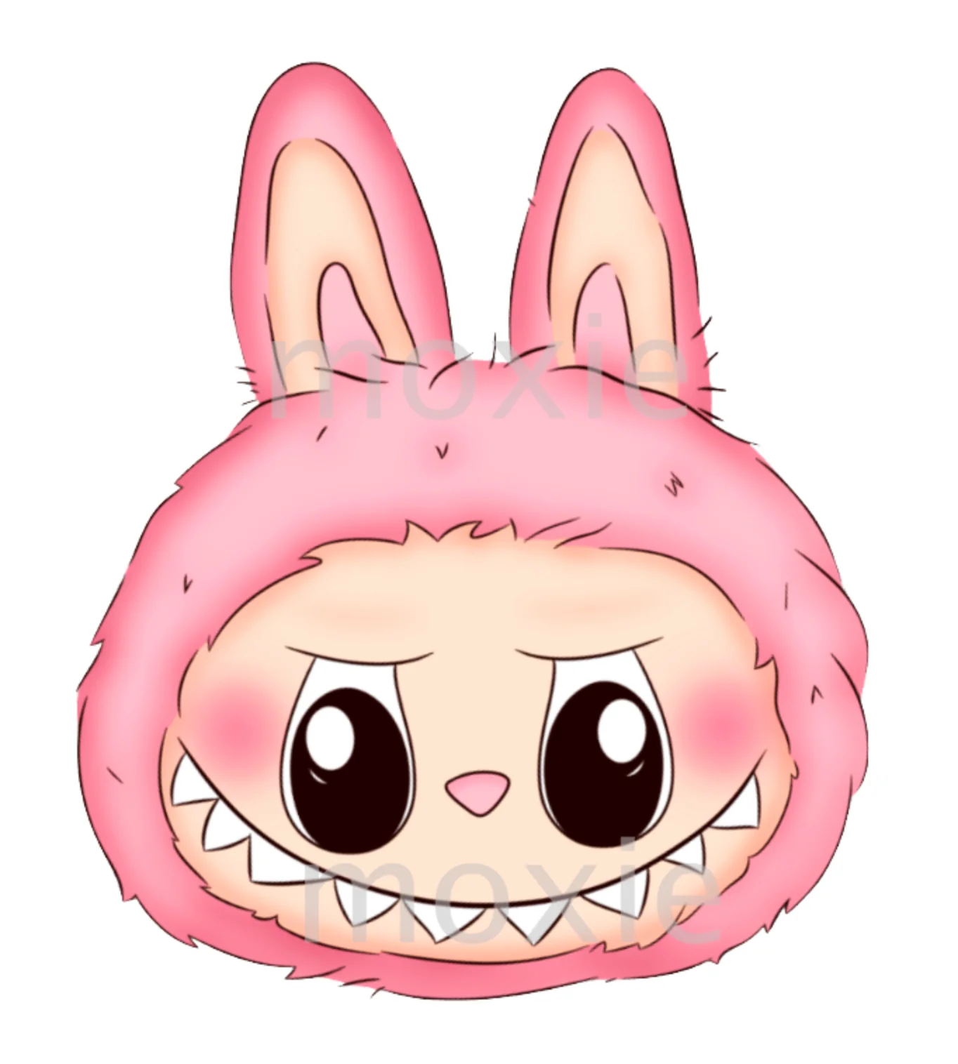 Bubu Head Pink Decal & Acrylic Blank COMBO