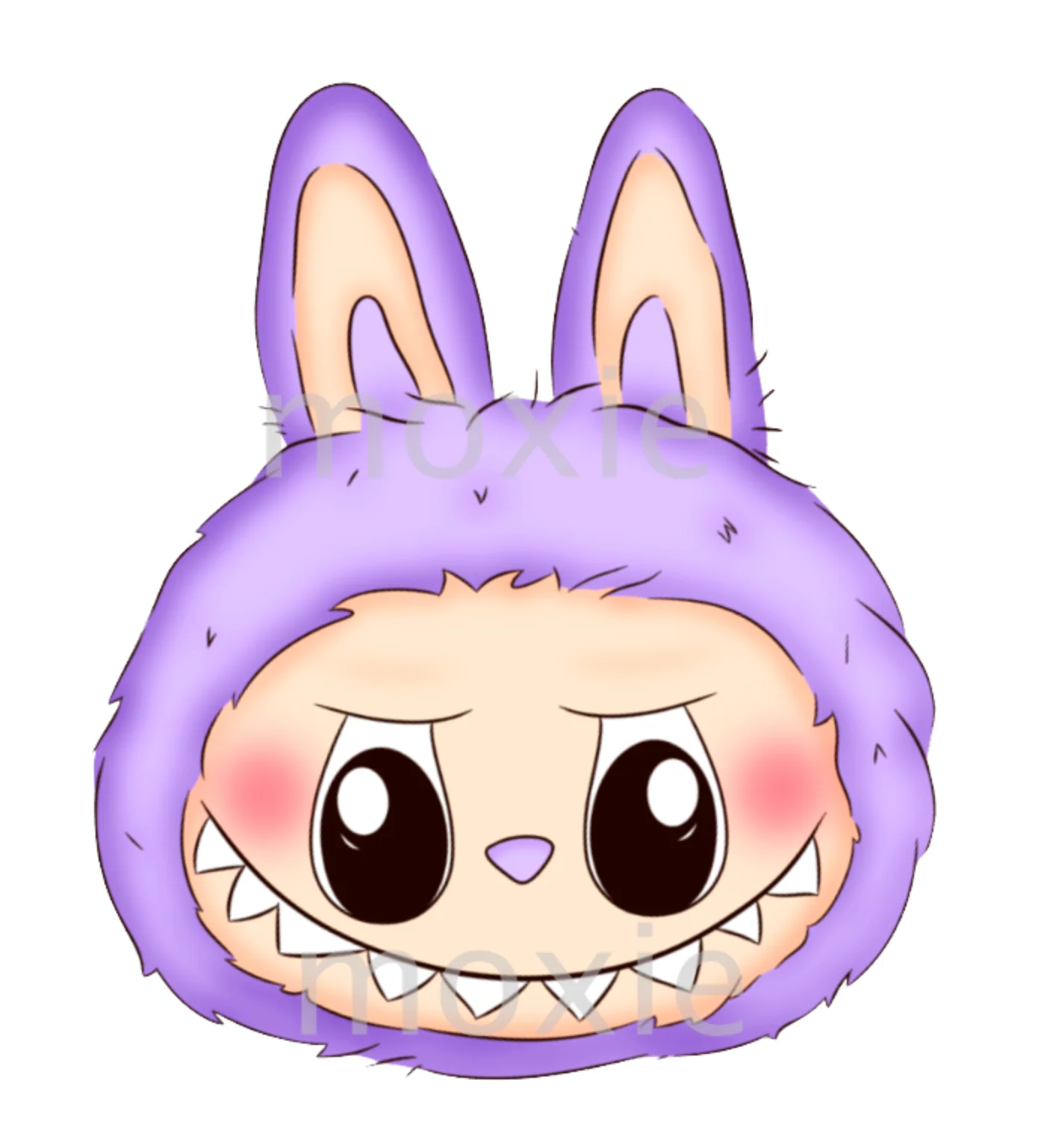 Bubu Head Purple Decal & Acrylic Blank COMBO