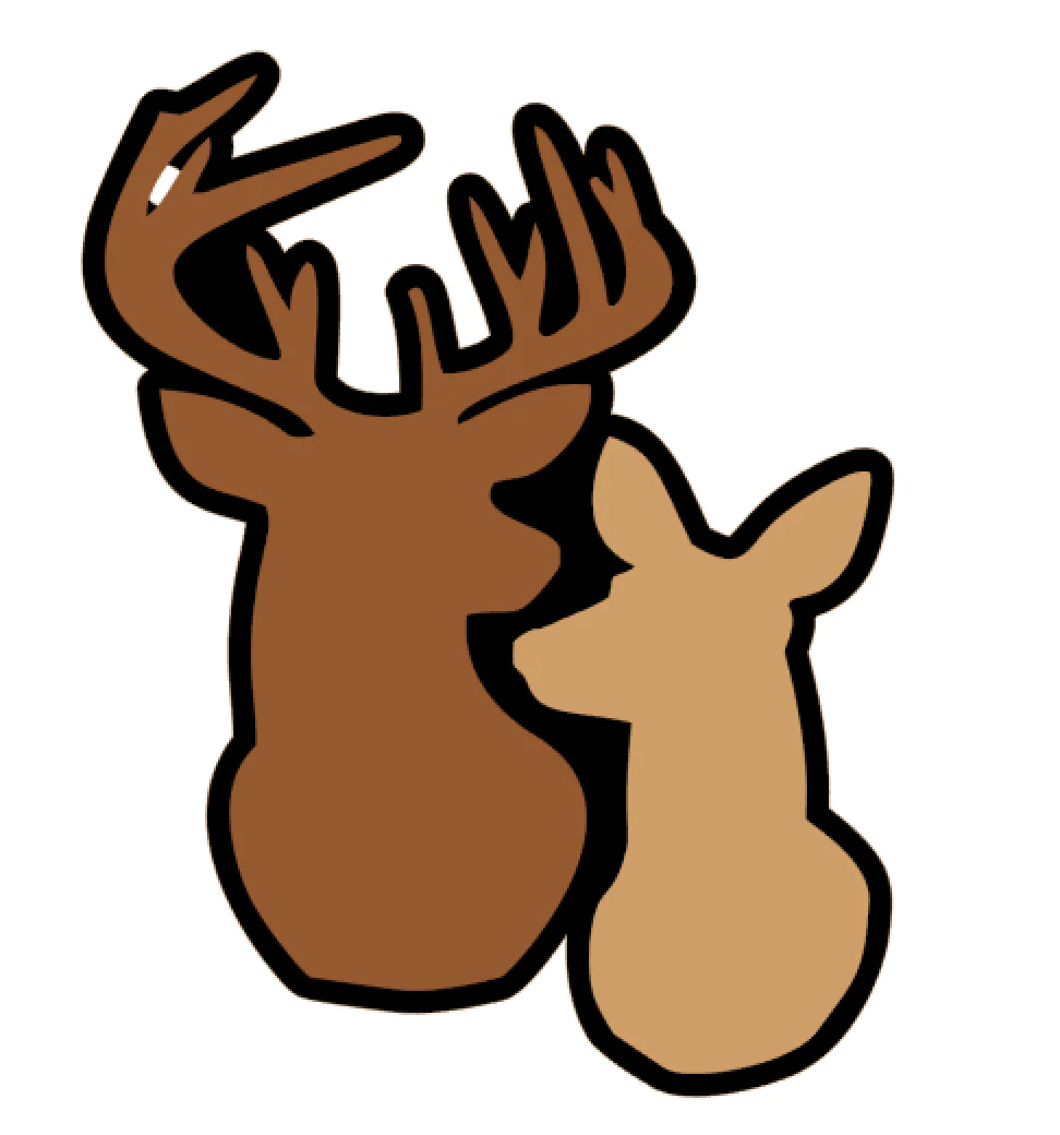 Buck & Doe Acrylic Blank - Image 2