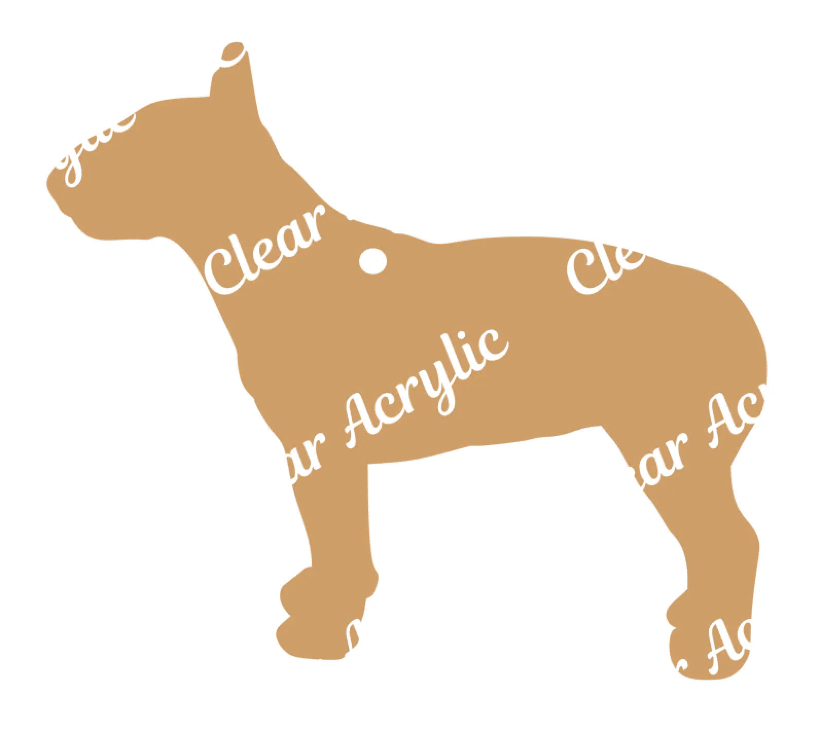 Bull Terrier Dog Profile Acrylic Blank
