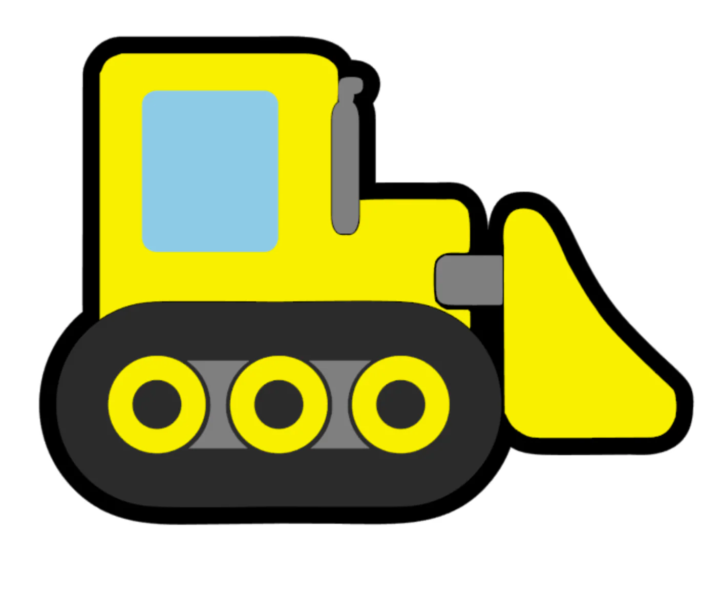 Bulldozer Acrylic Blank