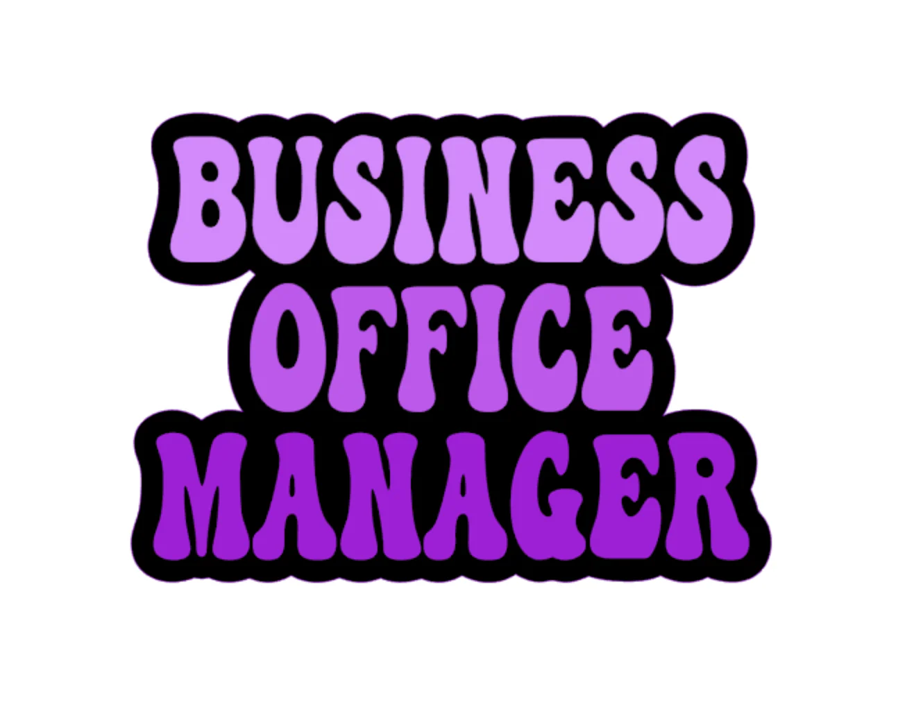 Business Office Manager Badge Reel Blank