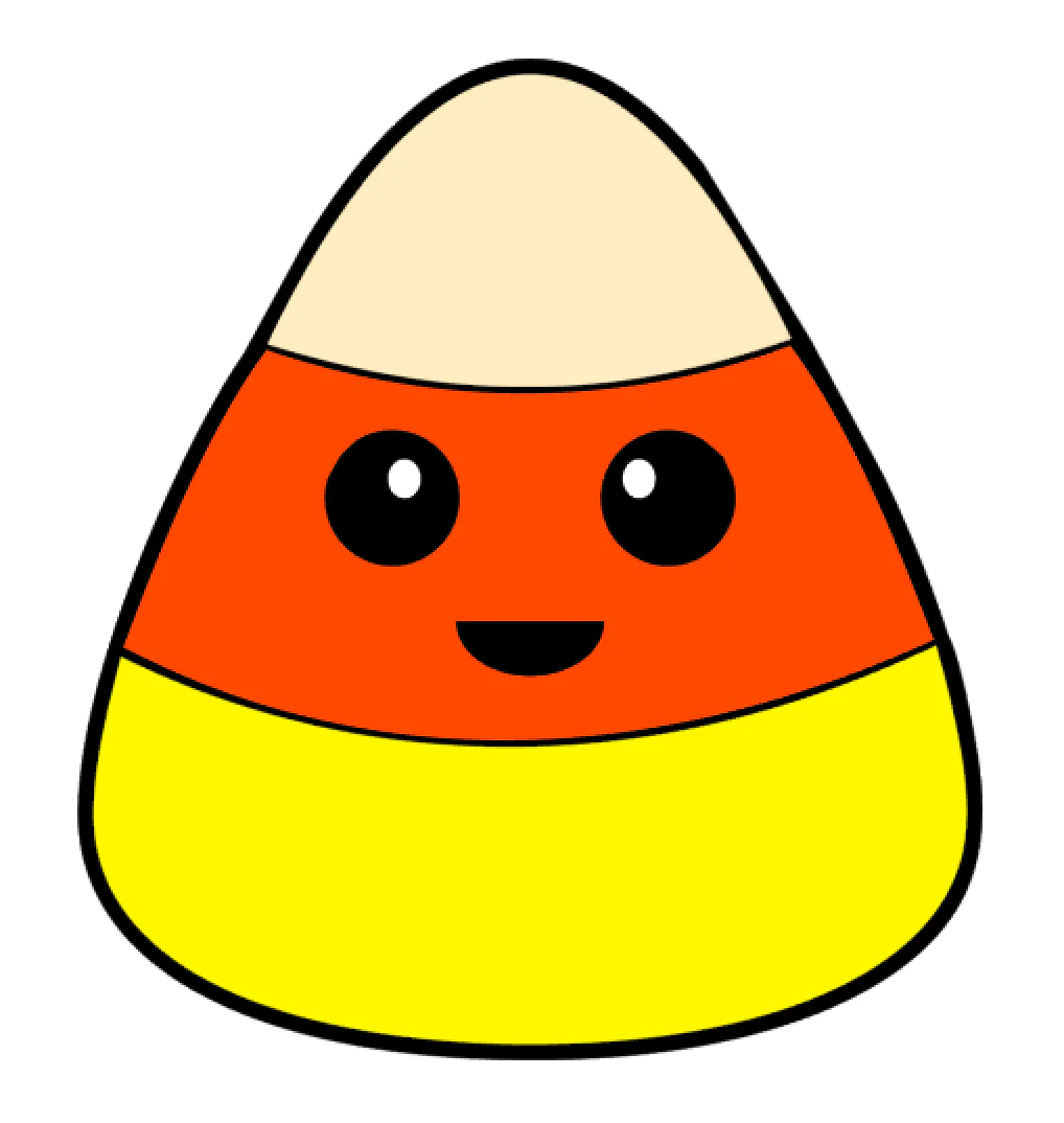 Candy Corn Boy Acrylic Blank - Image 2