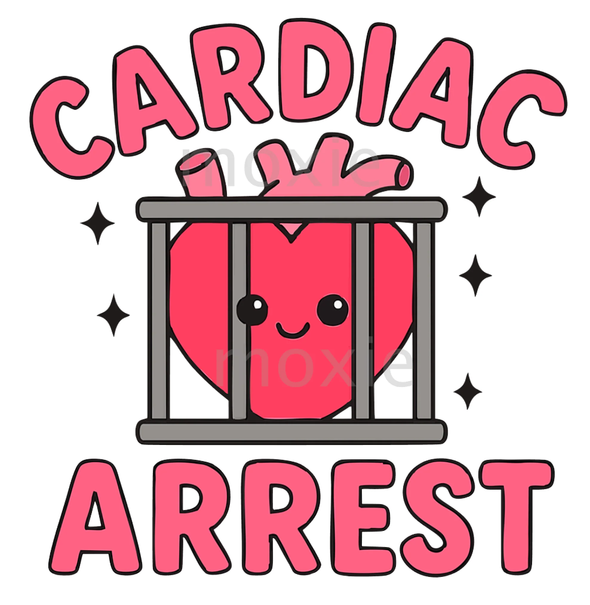 Cardiac Arrest Decal & Acrylic Blank COMBO