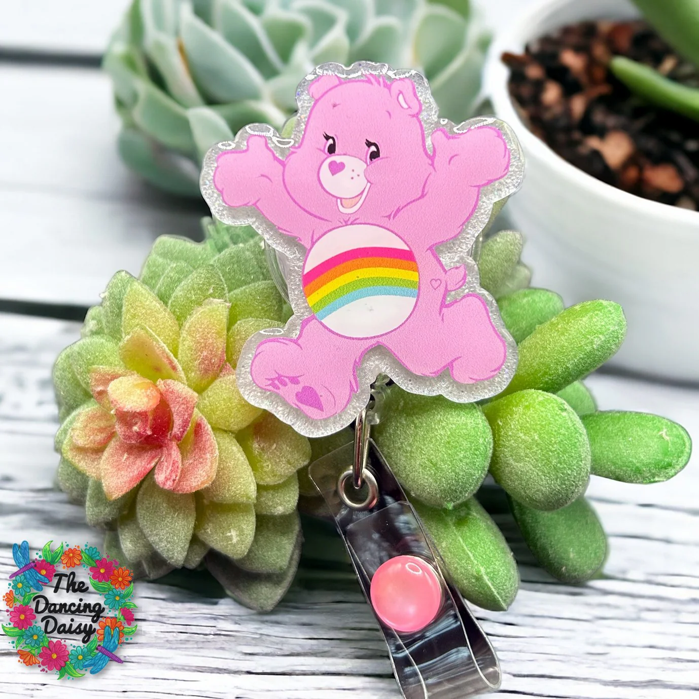 Care Bear Light Pink Decal & Acrylic Blank COMBO - Image 2