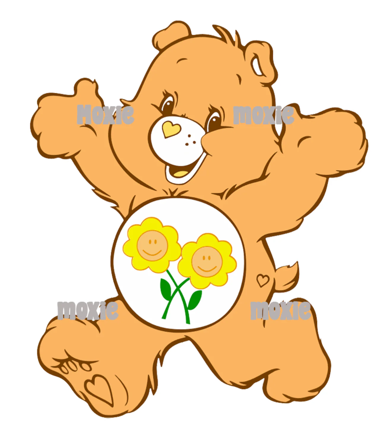 Care Bear Orange Decal & Acrylic Blank COMBO