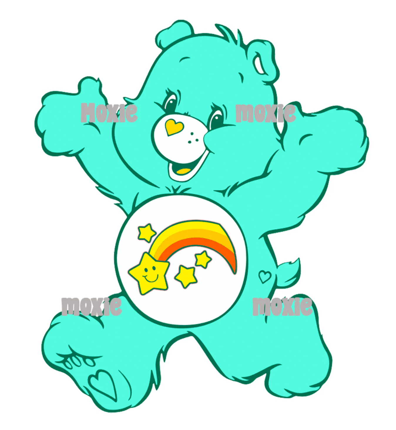 Care Bear Teal Decal & Acrylic Blank COMBO