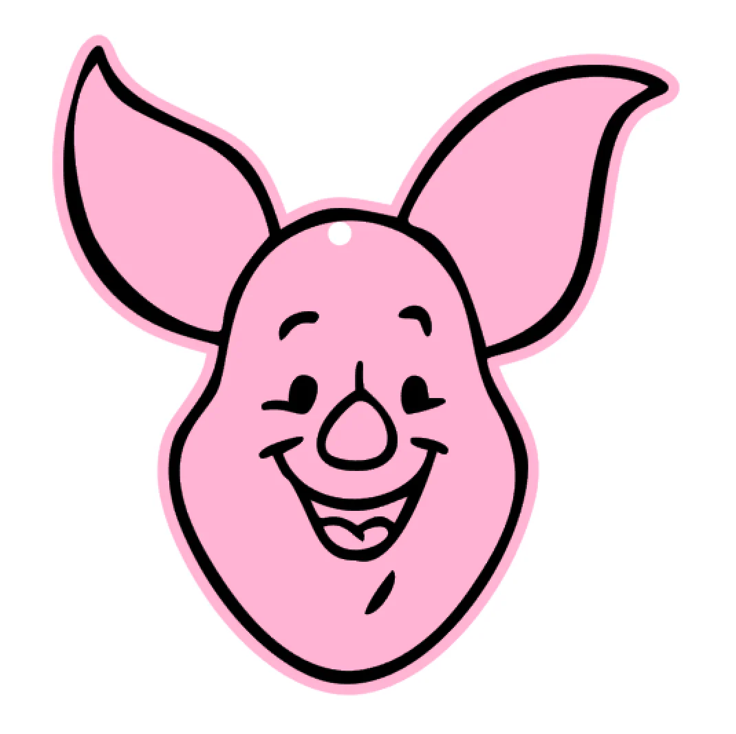Cartoon Pig Head Acrylic Blank - Image 2